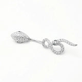 Snake Belly Navel Piercing 925 Sterling Silver Sexy Body Jewelry