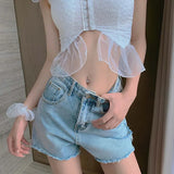 925 Silver Swinging Zircon Charms Belly Button Ring