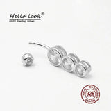 Sexy Zircon Navel Piercing 925 Silver Belly Ring