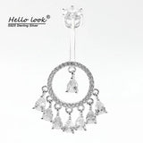 Dream Catcher Belly Button Ring 925 Sterling Silver Navel Piercing