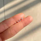 925 Silver Nose Studs 8Pcs CZ Inlaid 22G Body Piercing Jewelry