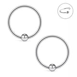 925 Sterling Sliver Character Joker Hoop Nose Ring
