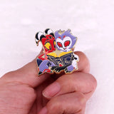 Bohemia Enamel Pins Ladies Brooch Wedding Couples Metal Broches