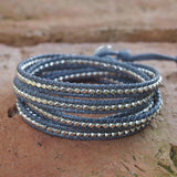 Hematite Beads Wrap Bracelet Vintage 5 Strands Bracelets Bohemian Jewelry