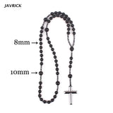 Hematite Blessing Rosary with Cross Pendant Religious Jewelry