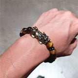 Hematite Tiger Eye Fengshui Pixiu Bracelet 10mm