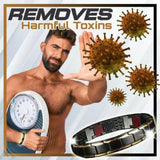 Hematite Magnetic Therapy Bracelet Lymph Drainage Detox Slimming Bracelet