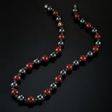 Hematite Magnetic Therapy Necklace Red Beads