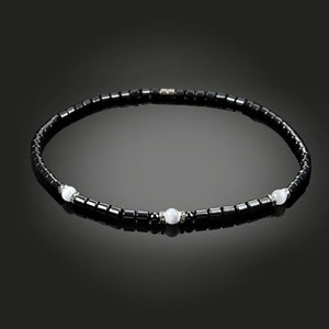 Hematite Necklace with Magnetic Therapy for Healing Health