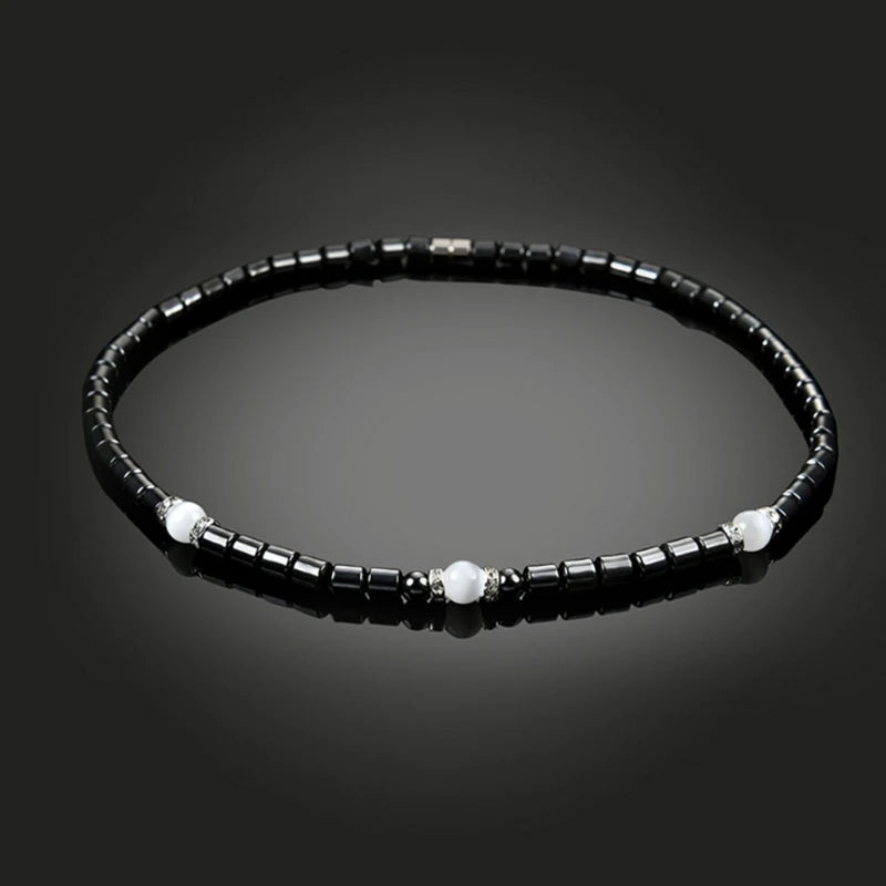Hematite Necklace with Magnetic Therapy for Healing Health