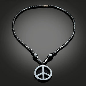 Hematite Magnetic Therapy Necklace Unisex Jewelry