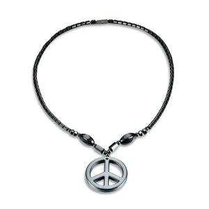 Hematite Magnetic Therapy Necklace Unisex Jewelry