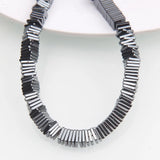 Hematite Square Slice Spacer Beads 6mm