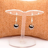 Hematite Stone Earrings Modern Style