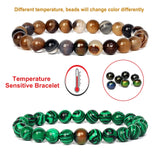 Hematite Temperature Sensing Bracelets Natural Stone Beads