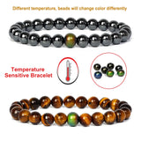 Hematite Temperature Sensing Bracelet Mood Changing Jewelry