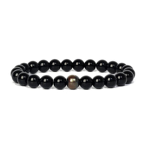 Hematite Temperature Sensing Bracelets Natural Stone Beads