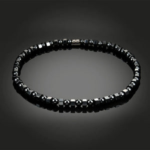 Unisex Hematite Necklace With Magnetic Therapy Health Beads