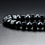 Unisex Hematite Necklace With Magnetic Therapy Health Beads