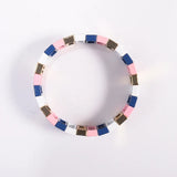 Hematite Myuki Beads Rainbow Strap Bracelet Set