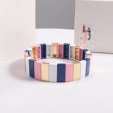 Hematite Myuki Beads Rainbow Strap Bracelet Set
