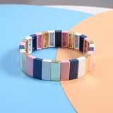 Hematite Myuki Beads Rainbow Strap Bracelet Set