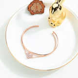 Hemiston Copper Women's Bracelet with Zircon Heart