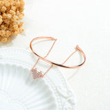 Hemiston Copper Women's Bracelet with Zircon Heart