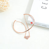 Hemiston Copper Women's Bracelet with Zircon Heart
