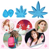 Hemp Leaf Silicone Molds Keychain Pendant Mold Keychain Molds