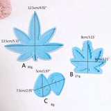 Hemp Leaf Silicone Molds Keychain Pendant Mold Keychain Molds