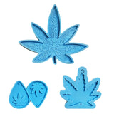 Hemp Leaf Silicone Molds Keychain Pendant Mold Keychain Molds