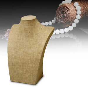 Hemp Neck Holder Jewelry Display Rack for Ring