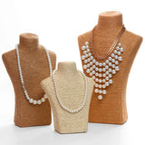 Hemp Rope Mannequin Necklace Display Stand Holder