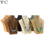 Hemp Rope Necklace Display Stand Portrait Neck Ornament Display