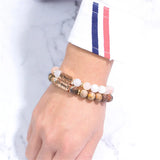 Natural Stone Couple Bracelet Charm Bracelets & Bangles Bijoux