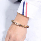 Natural Stone Couple Bracelet Charm Bracelets & Bangles Bijoux