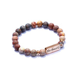 Natural Stone Couple Bracelet Charm Bracelets & Bangles Bijoux