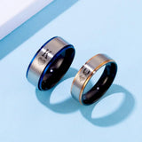 King Queen Heart Rings Couples Stainless Steel Promise Engagement Wedding Ring