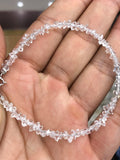 Herkimer Diamond Baroque Faceted Bracelet S925 Clasp 7.5in