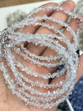 Herkimer Diamond Baroque Faceted Bracelet S925 Clasp 7.5in