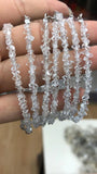 Herkimer Diamond Baroque Faceted Bracelet S925 Clasp 7.5in