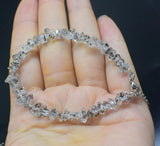 Herkimer Diamond Baroque Faceted 5-7mm Bracelet