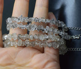 Herkimer Diamond Baroque Faceted 5-7mm Bracelet