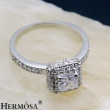 Grace Wedding Rings Zircon Engagement Jewelry Bridal Bands Size 7# 8#