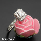 Grace Wedding Rings Zircon Engagement Jewelry Bridal Bands Size 7# 8#