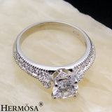 Amazing Grace Women's Wedding Rings Zircon Engagement Jewelry Bridal Bands