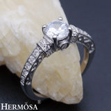 Hermosa Amazing Grace Womens Wedding Rings Zircon Engagement Jewelry Bridal Ring