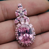 Pink Kunzite Charms Pendant for Women