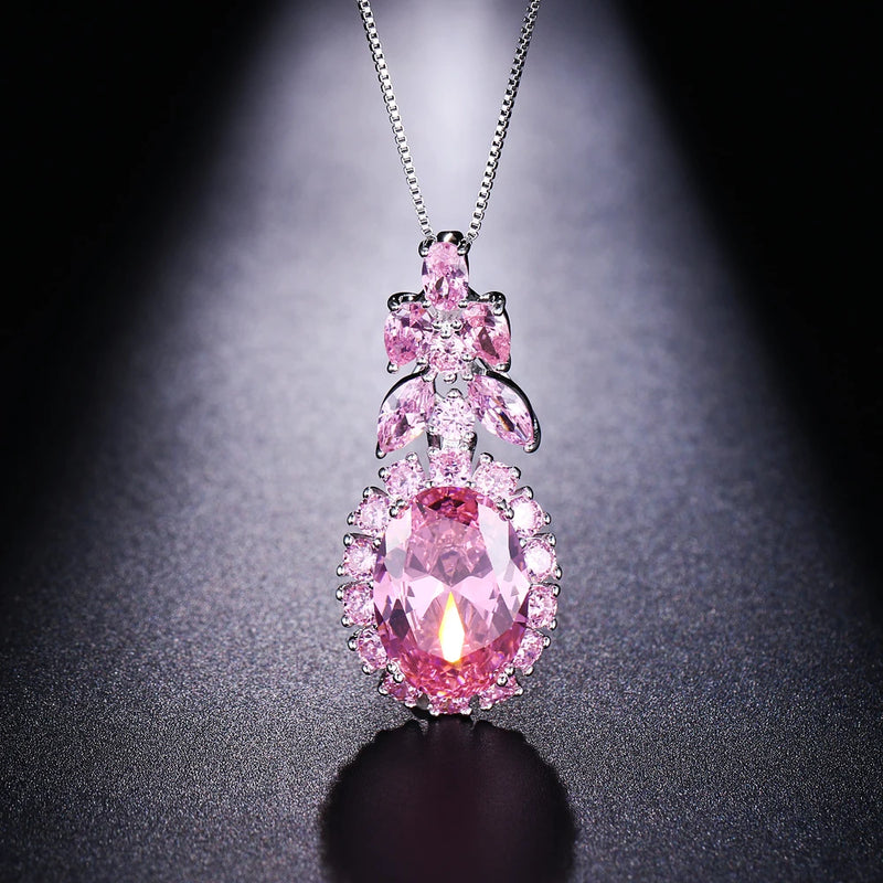 Pink Kunzite Charms Pendant for Women